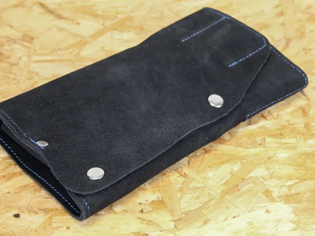 Faithfull 10 Pocket Leather Tool Roll - Image 5