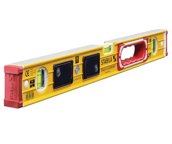 Stabila 196-2 LED Illuminated Spirit Level 3 Vial 17392 60cm