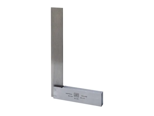 Moore & Wright 4004 Engineer's Square Grade B 100mm (4in) (Retail Packaging)