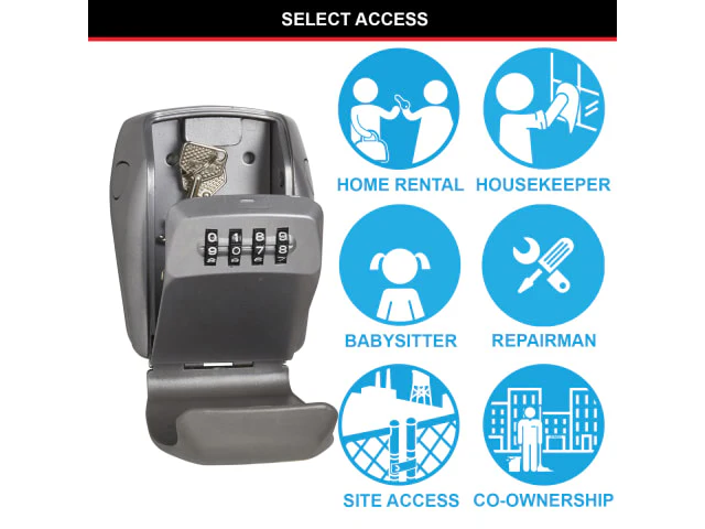 Master Lock 5415E Wall-Mounted Reinforced Key Lock Box Bagged - Image 6