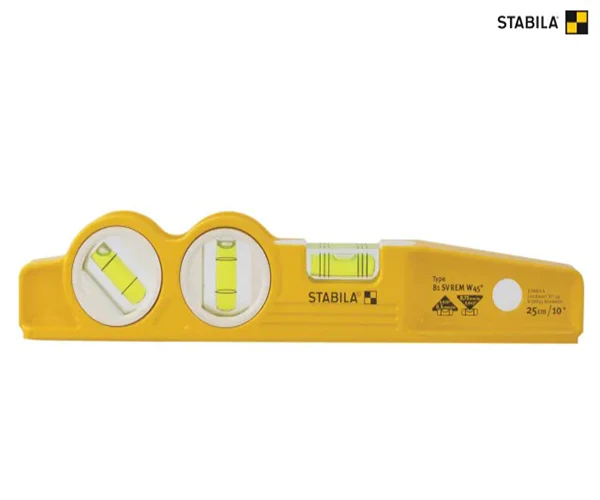 Stabila 81 SV REM W45 Rare Earth Magnetic Torpedo Level 25cm Fixed - Image 2