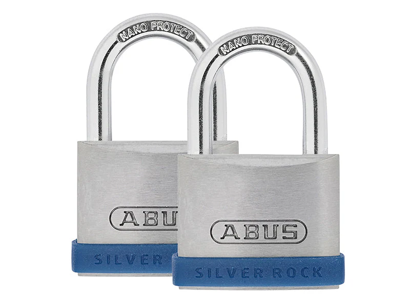 ABUS Mechanical  40mm Silver Rock™ 5 Padlock Twin Pack - Image 2