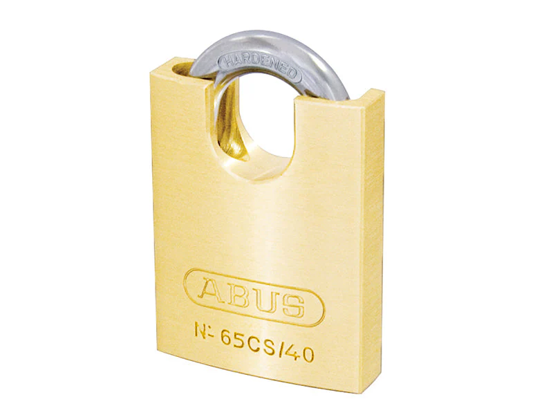 ABUS Mechanical  65CS/40mm Brass Padlock Closed Shackle Carded - Image 2