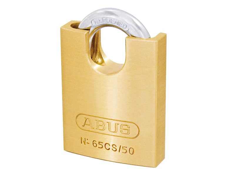 ABUS Mechanical  65CS/50mm Brass Padlock Closed Shackle Carded - Image 2