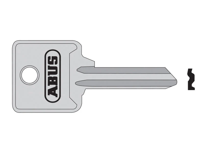 ABUS Mechanical  85/40 40mm Right Hand Key Blank - Image 2