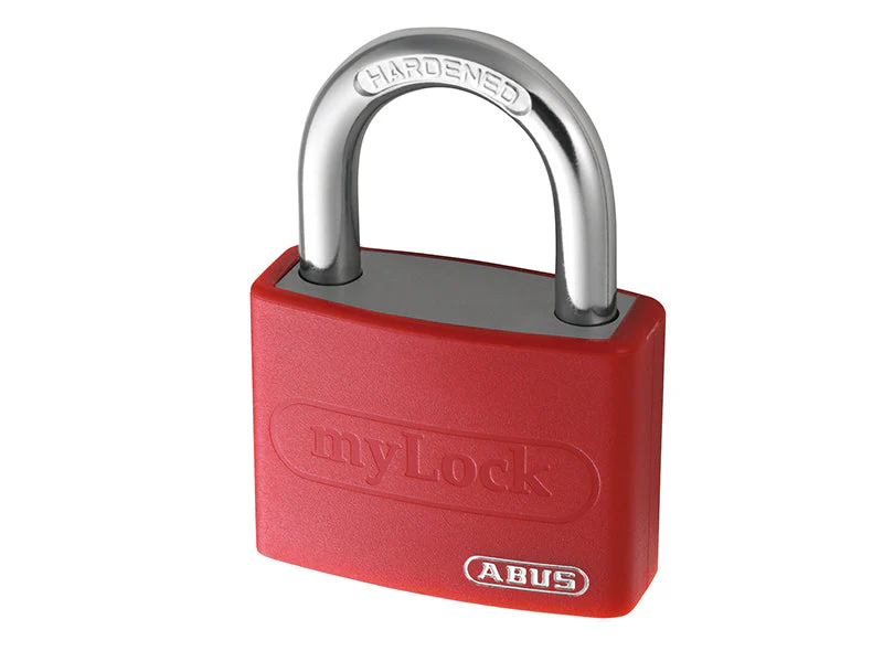 ABUS Mechanical  T65AL/40mm My Lock Aluminium Padlock Red Keyed Alike 6401 - Image 2