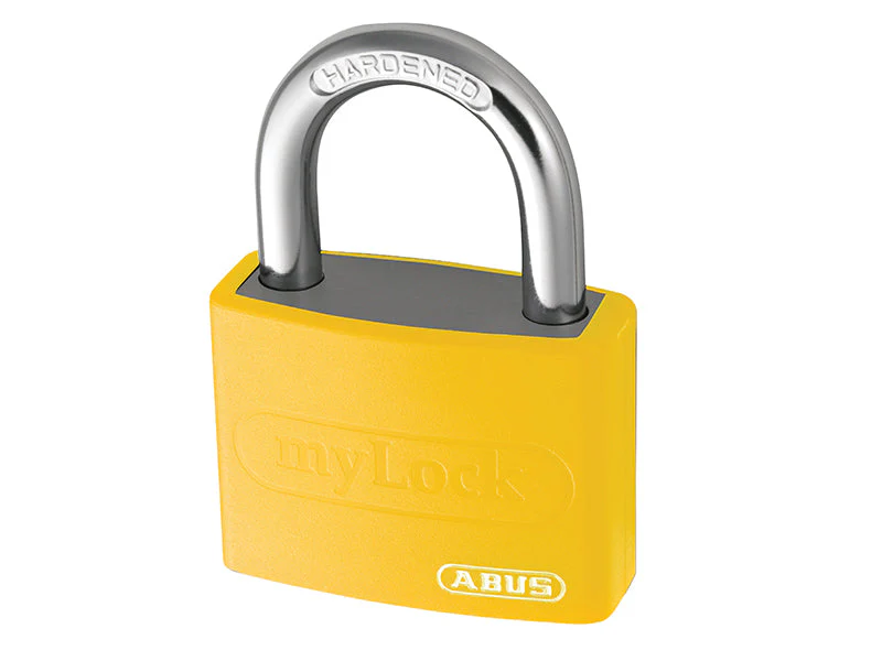 ABUS Mechanical T65AL/40mm My Lock Aluminium Padlock Yellow Keyed Alike 6401 - Image 2