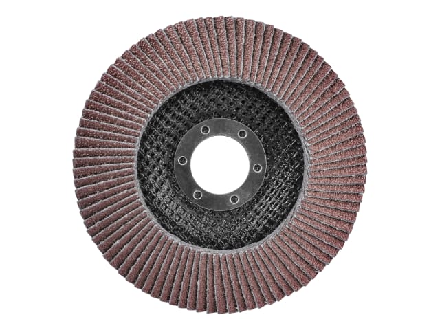 Faithfull Aluminium Oxide Flap Disc 115 x 22mm 40 Grit