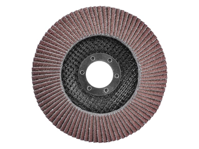 Faithfull Aluminium Oxide Flap Disc 115 x 22mm 80 Grit