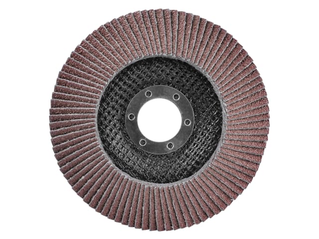Faithfull Aluminium Oxide Flap Disc 125 x 22mm 80 Grit - Image 2