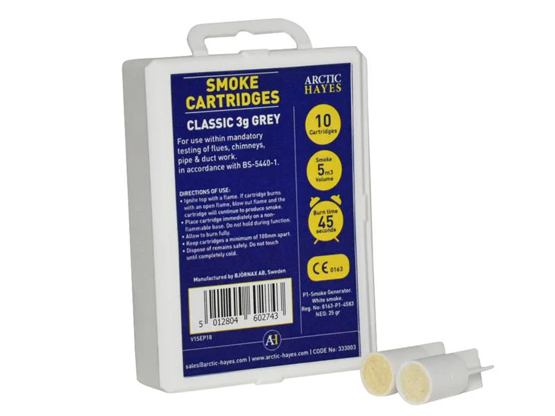 Arctic Hayes Smoke Cartridges Classic 3g Grey (Pack 10) - Image 2