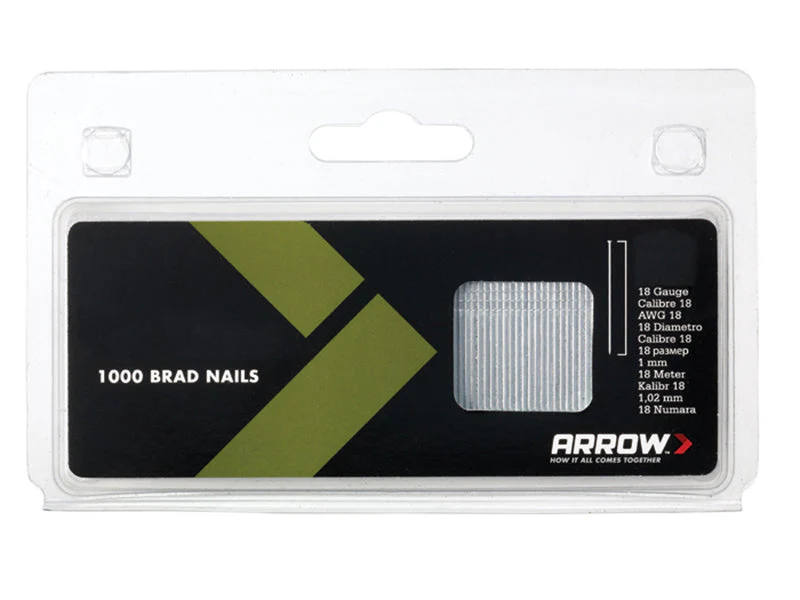 Arrow  BN1824 Brad Nails 38mm 18g (Pack 1000)