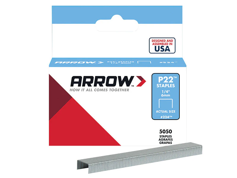 Arrow  P22 Staples 6mm (1/4in) (Box 5050) - Image 2
