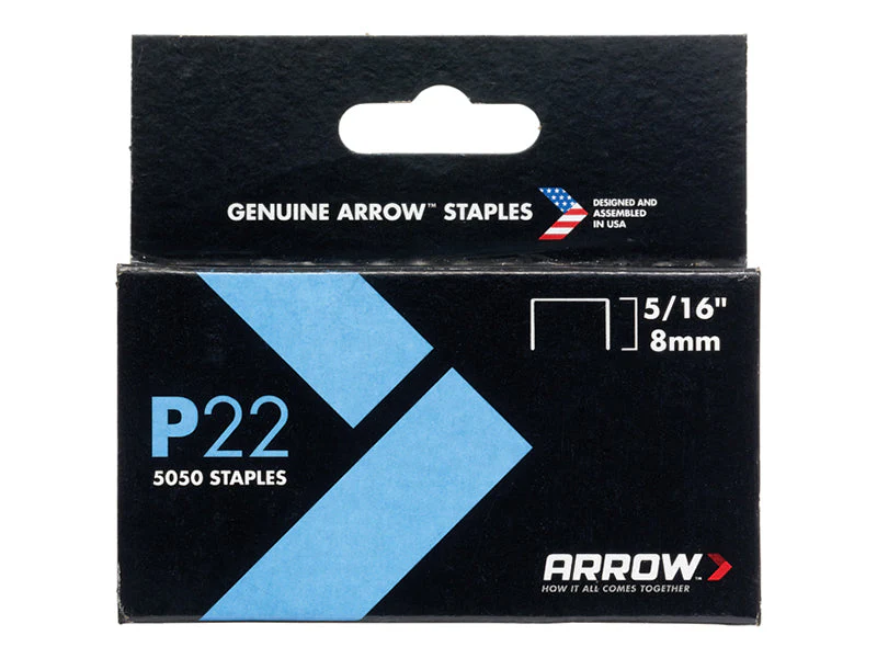 Arrow  P22 Staples 8mm ( 5/16in) (Box 5050)