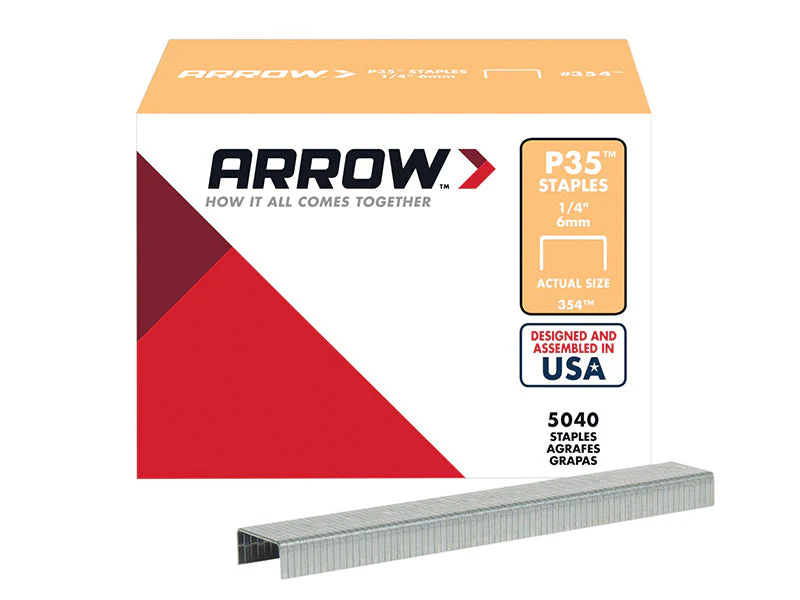 Arrow P35 Staples 6mm (1/4in) (Box 5040) - Image 2