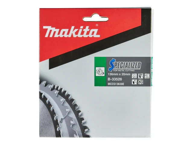 Makita B-33526 Specialized for Metal Cutting Saw Blade 136 x 20mm x 30T - Image 2