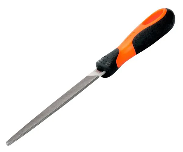 Bahco 1-110-08-2-2 ERGO™ Handled Tapered Edge Flat Second Cut File 200mm (8in) - Image 3