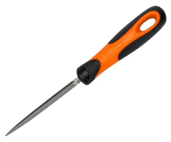 Bahco 1-170-08-2-2 ERGO™ Handled Three-Square Second Cut File 200mm (8in) - Image 2
