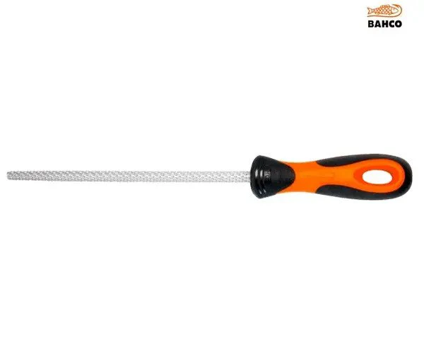 Bahco 6-345-08-2-2 ERGO™ Round Second Cut Cabinet Rasp 200mm (8in) - Image 2
