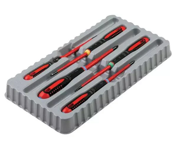 Bahco BE-9872SL ERGO™ Slim VDE Insulated Screwdriver Set, 5 Piece