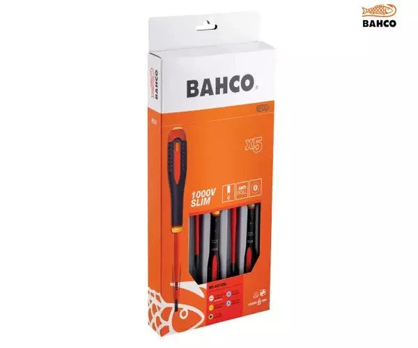 Bahco BE-9872SL ERGO™ Slim VDE Insulated Screwdriver Set, 5 Piece - Image 3