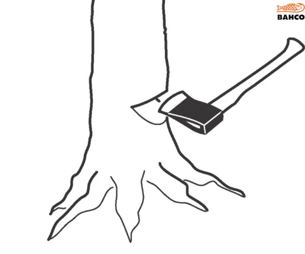 Bahco Felling Axe Fibreglass Handle FFSS 1.5-900FG 2.4kg - Image 2