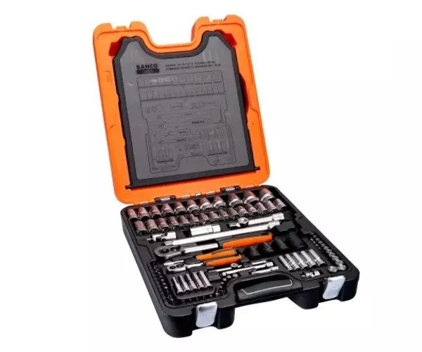 Bahco S108 Socket & Combination Spanner Set of 108 Metric 1/4in & 1/2in Drive