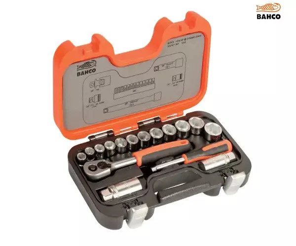 Bahco S330 Socket Set of 34 Metric 3/8in Drive + 1/4in Accessories - Image 4