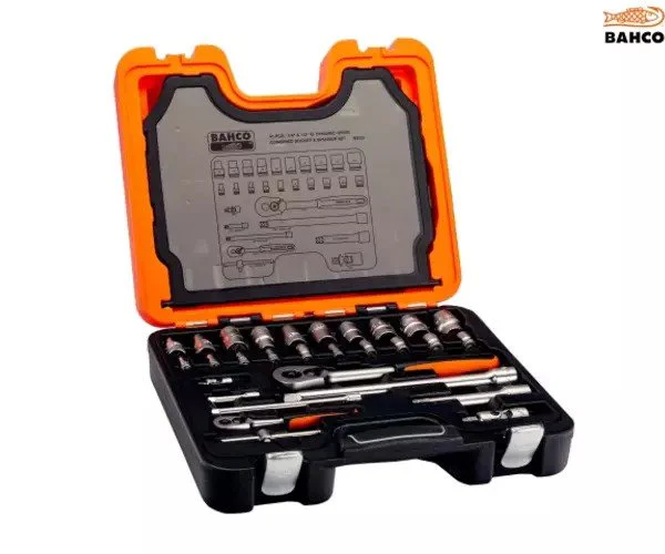 Bahco S410 Socket & Spanner Set of 41 Metric 1/4in & 1/2in Drive - Image 3
