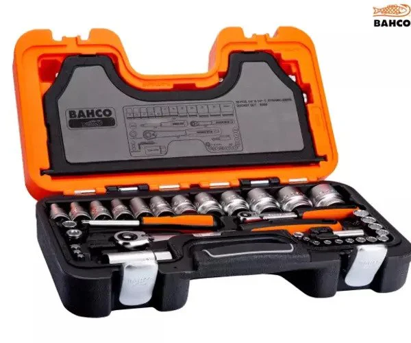 Bahco S560 Socket Set of 56 Metric 1/4 & 1/2in Drive - Image 2