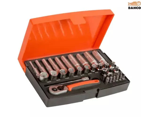 Bahco SL25L Socket Set of 37 Metric 1/4in Deep Drive - Image 2