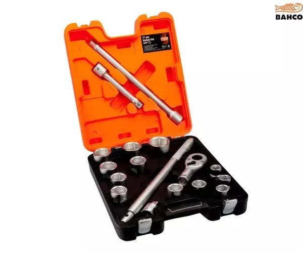 Bahco SLX17 Socket Set of 17 Metric 3/4in Drive - Image 2