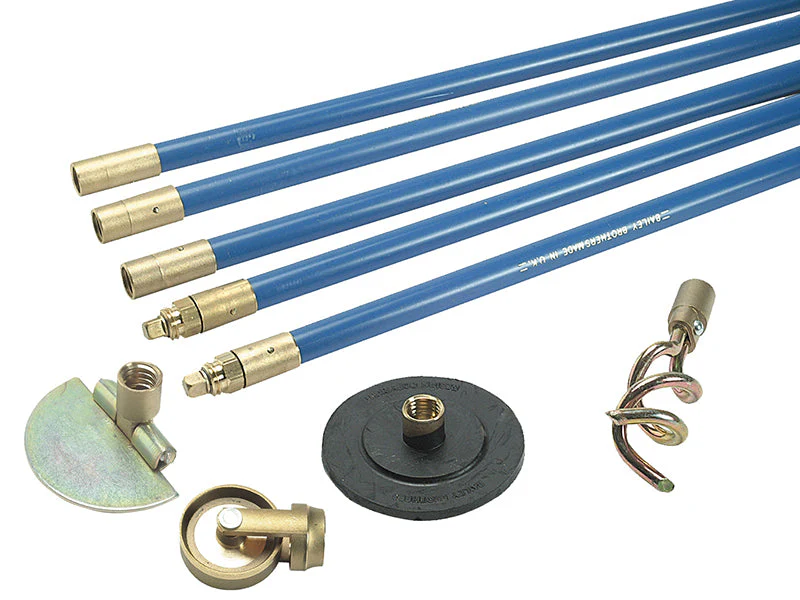 Bailey 1324 Lockfast 3/4in Drain Rod Set 4 Tools - Image 2
