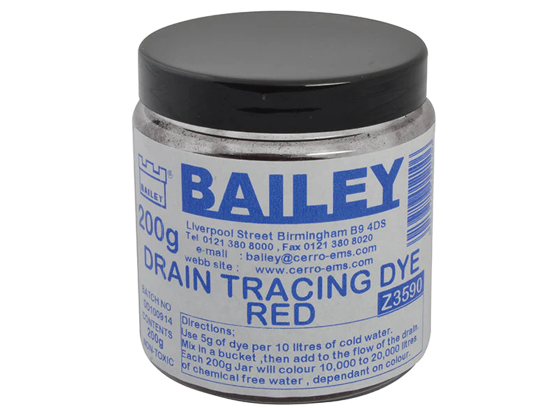 Bailey 3590 Drain Tracing Dye - Red - Image 2