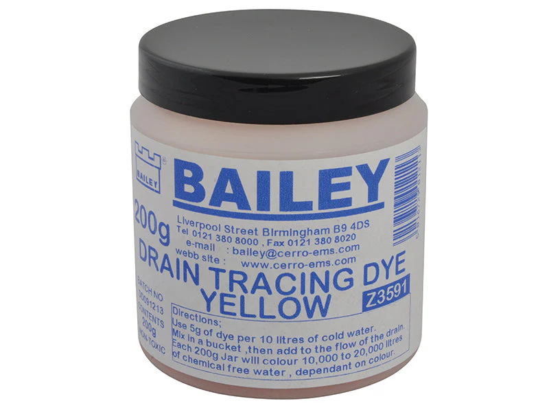 Bailey 3591 Drain Tracing Dye - Yellow - Image 2