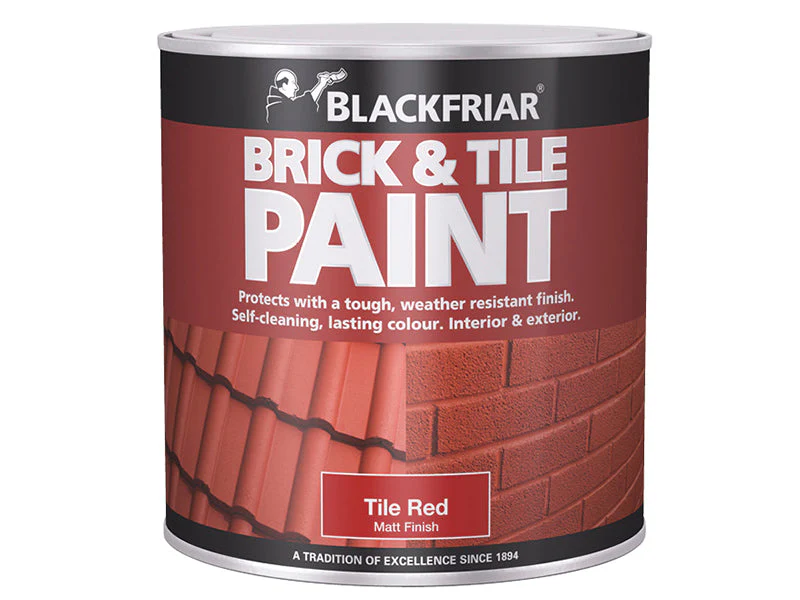 Blackfriar Brick & Tile Paint Matt Red 500ml - Image 2