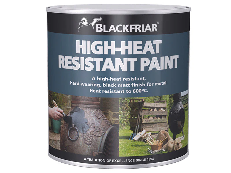 Blackfriar High-Heat Resistant Paint Black 250ml - Image 2