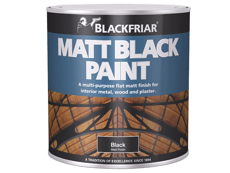 Blackfriar Matt Black Paint 125ml - Image 2