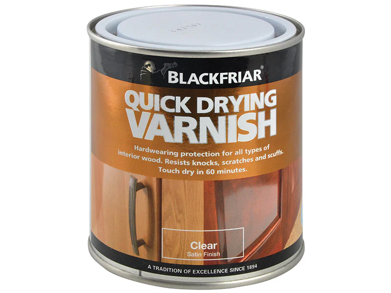 Blackfriar Quick Drying Duratough Interior Varnish Clear Satin 250ml - Image 2
