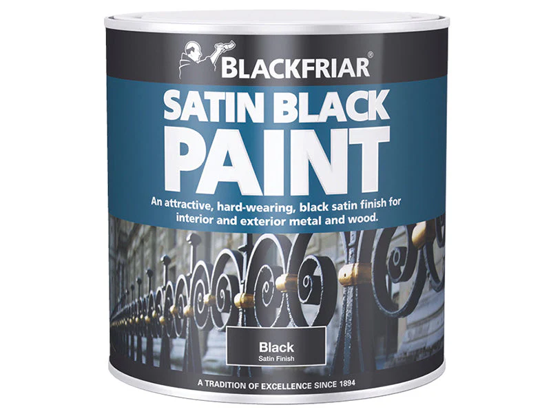 Blackfriar Satin Black Paint 250ml - Image 2
