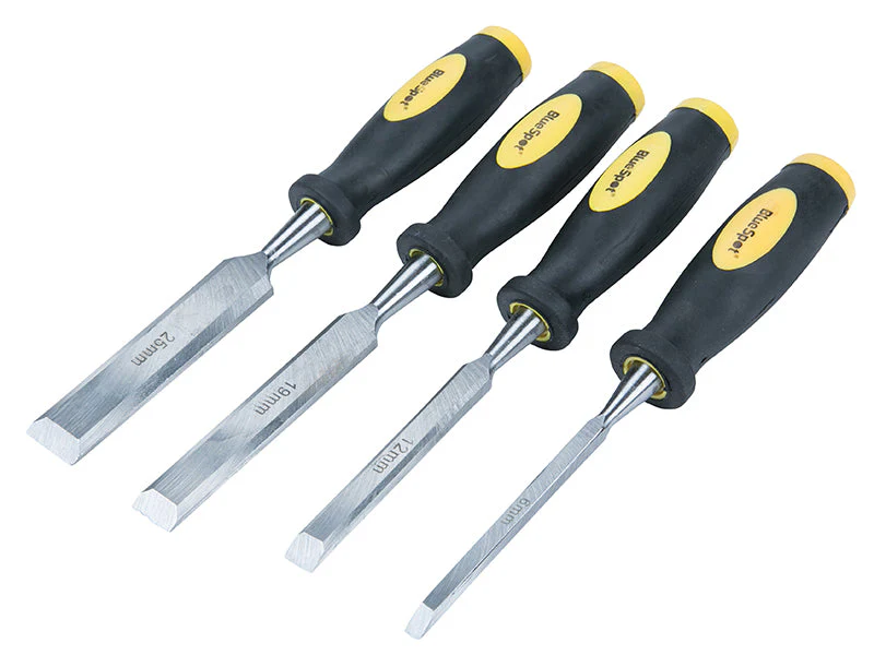 BlueSpot Tools Chisel Set Double Colour Handle Set, 4 Piece - Image 2