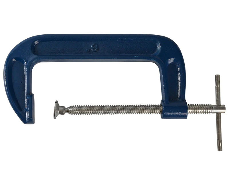 BlueSpot Tools Fine Thread G-Clamp 100mm (4in) - Image 2