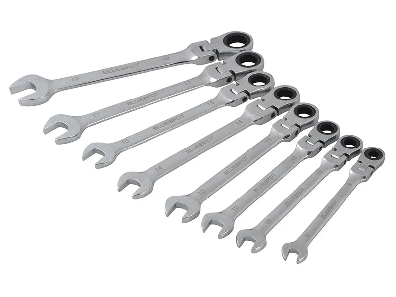 BlueSpot Tools Flexible Head Ratchet Set, 8 Piece - Image 2
