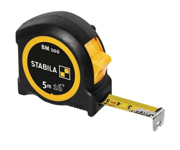 Stabila BM 100 Compact Pocket Tape 5m/16ft (Width 19mm) - Image 2