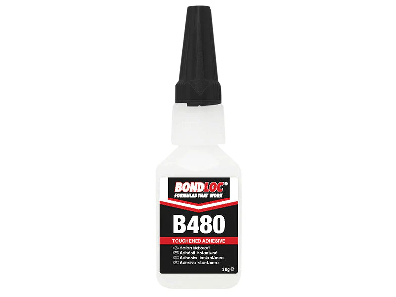 Bondloc B480 Black Rubber Toughened Cyanoacrylate 20g - Image 2