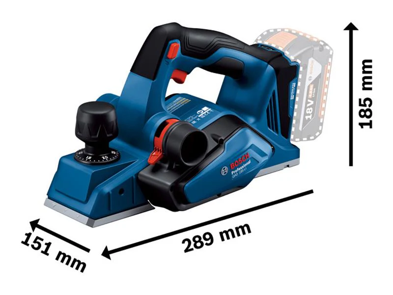 Bosch GHO 18V-26 Professional Planer 18V Bare Unit - Image 2