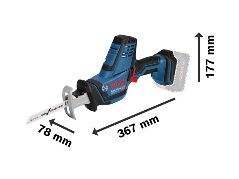 Bosch GSA 18V-LI C Professional Reciprocating Saw 18V Bare Unit - Image 2