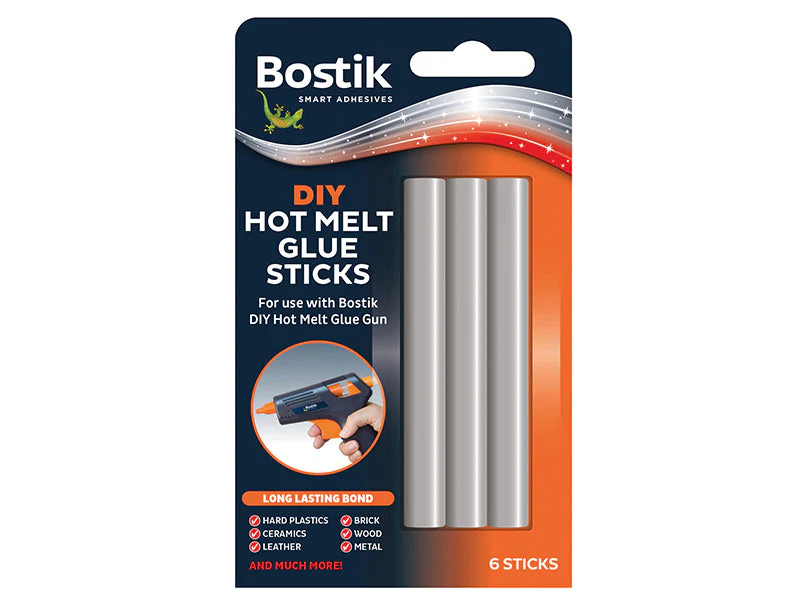 Bostik DIY Hot Melt Glue Sticks (Pack 6) - Image 2