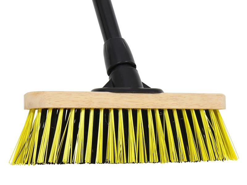 Bulldozer Stiff Dual PET Wooden Broom with Metal Handle 279mm (11in) - Image 2