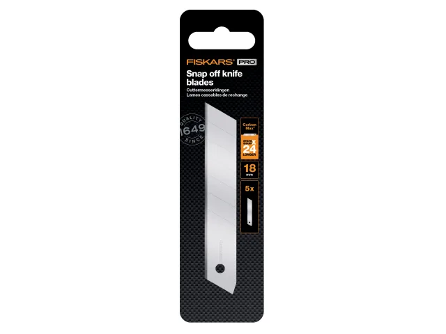 Fiskars CarbonMax Snap-off Knife Blade 18mm (5 Pack) - Image 3